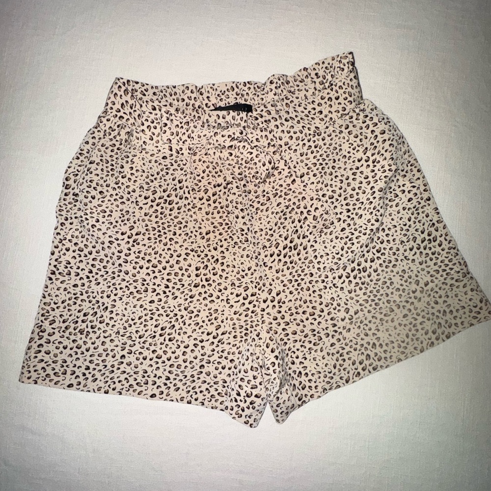 Sanctuary - Leopard Print Paperbag Shorts